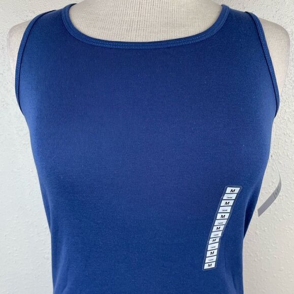 NWT PBX Basics Blue Tank Top Size M - Picture 2 of 7